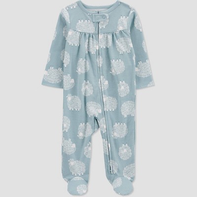 Image of Carter's Just One You®️ Baby Girls' Sleep N' Play - Blue 6M