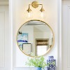 POWLIG 14.17-in 2-Light Gold Modern Dimmable Bathroom Vanity Light with Clear Glass Shade - 4 of 4