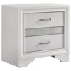 Vynxaria 2-Drawer Nightstand with Hidden Felt-Lined Jewelry Tray - Full Extension Glides, Transitional Style - 2 of 4