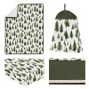 Sweet Jojo Designs Gender Neutral Unisex Baby Crib Bedding Set - Woodland Pine Tree Green and White 4pc - 2 of 4