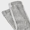 Women's Ultra Soft Ribbed Cushioned Slouch Crew Socks with Woven label - Auden™ 4-10 - 3 of 4