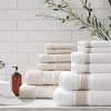 Aston & Arden Aegean Eco-Friendly Washcloths (8 Pack), 13x13, Recycled Cotton - 3 of 4