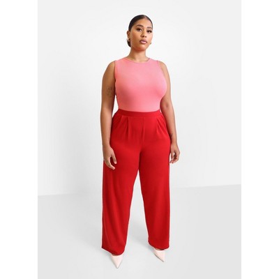 Rebdolls Women's Essential Pleated Cotton Pants