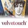 Princeton Velvetouch Angle Shader Brush, Synthetic Bristles, Short Handle Mixed Media Paintbrush, Scarlet, Size 1/8 inch, Pack of 3 - 3 of 4