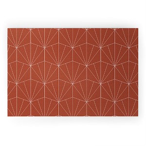 Colour Poems Gisela Geometric Line Pattern Welcome Mat - Society6 - 1 of 4