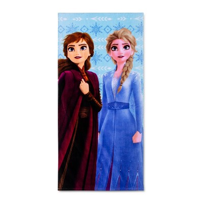 Frozen 2 Diamond Snowflake Beach Towel Blue - Disney