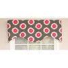 RLF Home Ikat Domino Cornice Window Treatment Valance Fits up to 48"W 3" Rod Pocket 50" x 17" Flamingo - 2 of 3