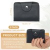 Unique Bargains Leather Slim ID Card Business Card Holder Wallets with 24 Slots 4" x 3" 2 Pcs - 2 of 4