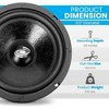 Pyle 6.5'' High Power Midrange Driver with Sealed Back Design (PDMR6) - 150 Watts RMS - 3 of 4
