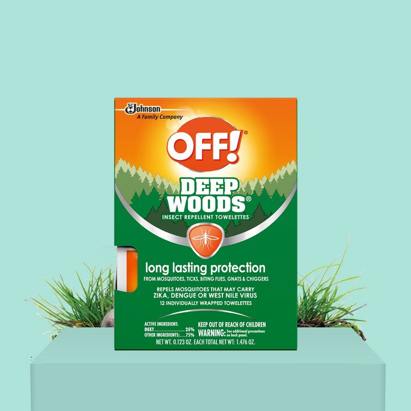 OFF! 12ct Deep Woods Wipes, 2 of 15