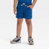 Toddler Boys' Short Sleeve Button-Up and Pull-On Shorts Set - Cat & Jack™ Medium Wash - 4 of 4