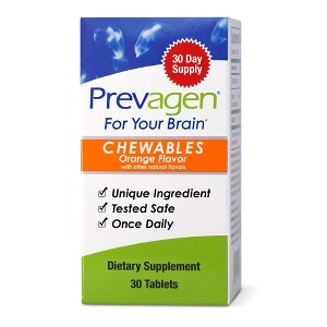 Prevagen Regular Strength Chewables 10mg, Orange - 30 Tablets, 1 Month Supply | For Your Brain with Apoaequorin & Vitamin D - 1 of 1