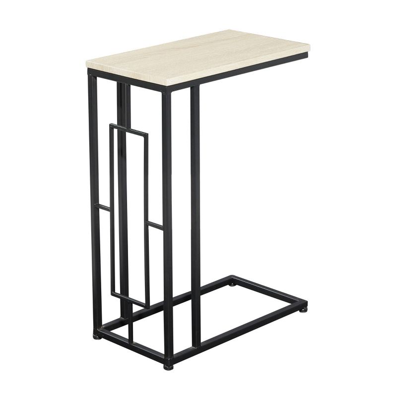 Contemporary Iron and Wood Accent Table Black - Olivia &#38; May, 1 of 9