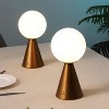 JONATHAN Y Macie Modern Minimalist Globe Rechargeable/Cordless Dimmable Integrated LED Table Lamp with Touch Sensor - 2 of 4