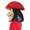 HalloweenCostumes.com One Size Fits Most   Captain Hook Latex Mask & Hat Set - Exclusive Disney Peter Pan Costume Accessory,  Black/Red/Pink - 4 of 4