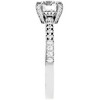 Pompeii3 1 1/2Ct Diamond & Moissanite Halo Engagement Ring in 10k Gold - 2 of 4