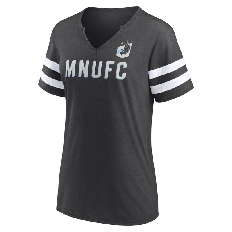 MLS Minnesota United FC Women&#39;s Split Neck T-Shirt, 2 of 4