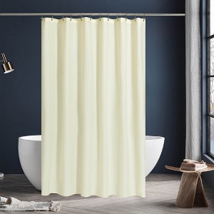 Awesome Home Waterproof Soft Fabric Shower Curtain or Liner - 1 of 4