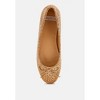 Apollon Bow Detail Embossed Suede Ballerinas - 4 of 4