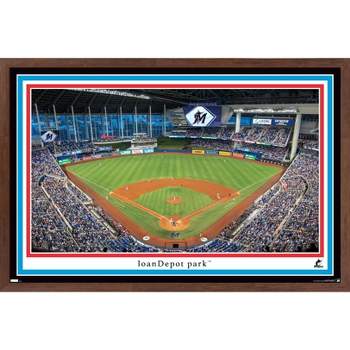 Trends International MLB Houston Astros - Minute Maid Park 22 Unframed Wall  Poster Print Clear Push Pins Bundle 22.375 x 34