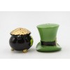 Kevins Gift Shoppe Ceramic Irish Top Hat and Pot of Gold Salt and Pepper Shakers - image 3 of 4