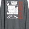 Men's - Avatar: The Last Airbender - Katara and Aang Grid Long Sleeve Graphic T-Shirt - 2 of 4