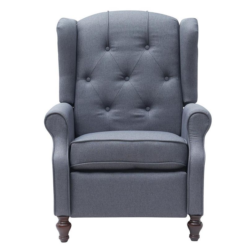 Tufted Push Back Arm Chair Single Reclining Club Chair Home Padded Seating Living Room Sofa, 3 of 9