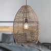 12.25" Mallory Metal Woven Cone Shaped Pendant Ceiling Light Brass - River of Goods: Artisan Industrial Design, UL Listed, Adjustable Height - 3 of 4