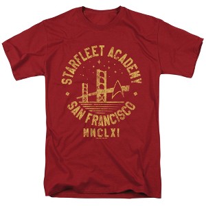 Star Trek Collegiate Bridge Adult T-Shirt Cardinal - 1 of 4