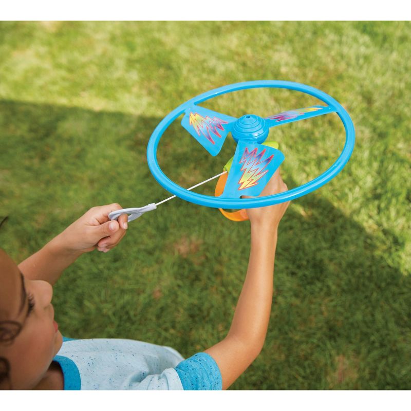 Kidoozie Ripcord Flying Disc, Flies over 50 ft, STEM Toy Early Childhood Development, For Children 5 Years and Up, 4 of 6