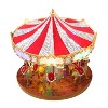 Mr. Christmas Animated LED Swarovski Holiday Carousel Musical Christmas Decoration, 12" - image 3 of 4