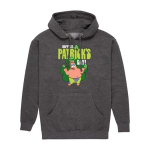 Men's - SpongeBob Squarepants - Happy St. Patricks Day Graphic Fleece Pullover Hoodie - 1 of 4