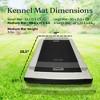 Dakota 283 Washable Portable Foam Cushioned Padded Indoor Dog Kennel Mat, Crate Cage Bed for Dogs and Pets, Black/Gray - 2 of 4