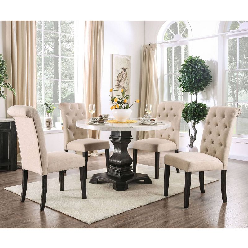 5pc Buckley Dining Set Beige - HOMES: Inside + Out, 3 of 15