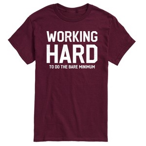 Men's - Instant Message - Working Hard Short Sleeve Graphic T-Shirt - 1 of 4