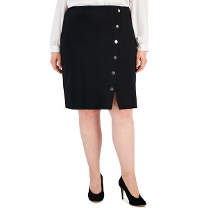 Kasper Womens Snap-Embellished Pencil Skirt - 1 of 1