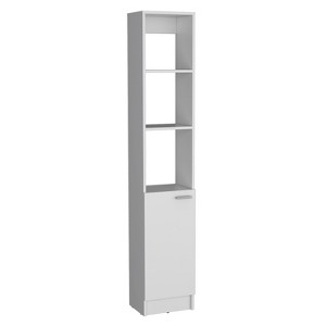 Okak Bathroom Storage Cabinet with 6 Shelves, Slim Storage Cabinet with Adjustable Shelf for Bathroom, Living Room, Kitchen - 1 of 4