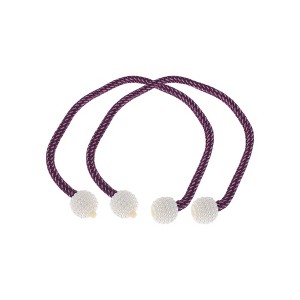 Unique Bargains Buckle Faux Pearl Curtain Tie Polyester ABS 2 Pcs - 1 of 4