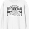 Yellowstone - Ride for the brand, pick up truck on white Adult Crew Neck Sweatshirt - 2 of 3