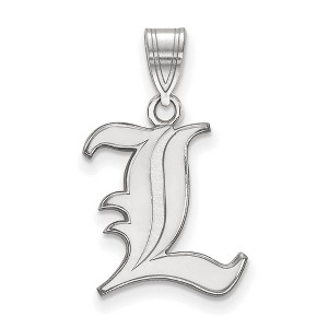 Black Bow Jewelry 14k White Gold Louisville Cardinals NCAA Medium Pendant - 1 of 3