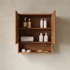 GDFStudio Maxeys 26" Wall-Mounted Bathroom Cabinet with Soft-Close Doors, Shelf and Open Compartment - 2 of 4