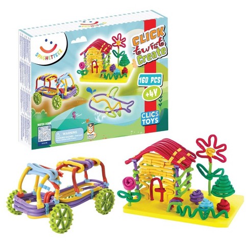 Spaghetteez Flexible Construction & Building Set - 160 Pieces : Target