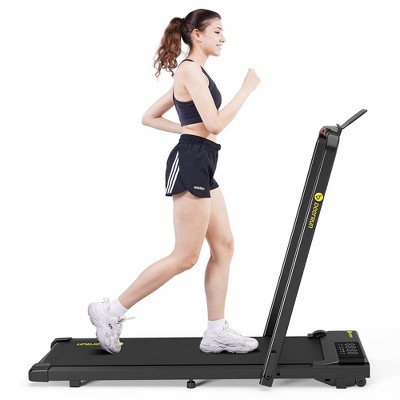 DeerRun 3 in 1 Walking Pad Treadmill, 300 Weight Capacity Foldable Treadmill, 3.0HP Low Noise Under Desk Treadmills for Home Office(Black)