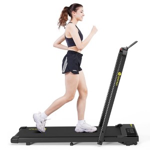 DeerRun 3 in 1 Walking Treadmill, 300 Weight Capacity Foldable Treadmill, 3.0HP Low Noise Under Desk Treadmills for Home Office - 1 of 4