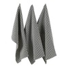 Design Imports  Check Dishtowel & Dishcloth Set 6 Piece, Black, Dt 18X28", Dc 13X13" - 4 of 4