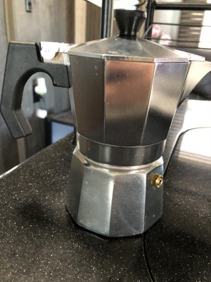 Italian Moka Pot 3 Cup Stovetop Aluminum Espresso Maker - Pink, 5.4 oz -  Kroger