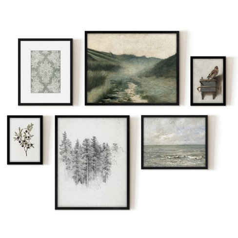 Muted Landscape Painting - Set of 3 - Art Prints or Canvases