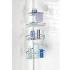 iDESIGN Steel 4 Tier Tension Pole Corner Shower Caddy York Collection Silver - 4 of 4