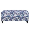 Syemin Ottomans and Benches Floral Storage Ottoman, Multi-Functional Footrest Seat, Upholstered Ottoman with Storage, Multicolored, 38.3"*19.25"*16.5" - 2 of 4