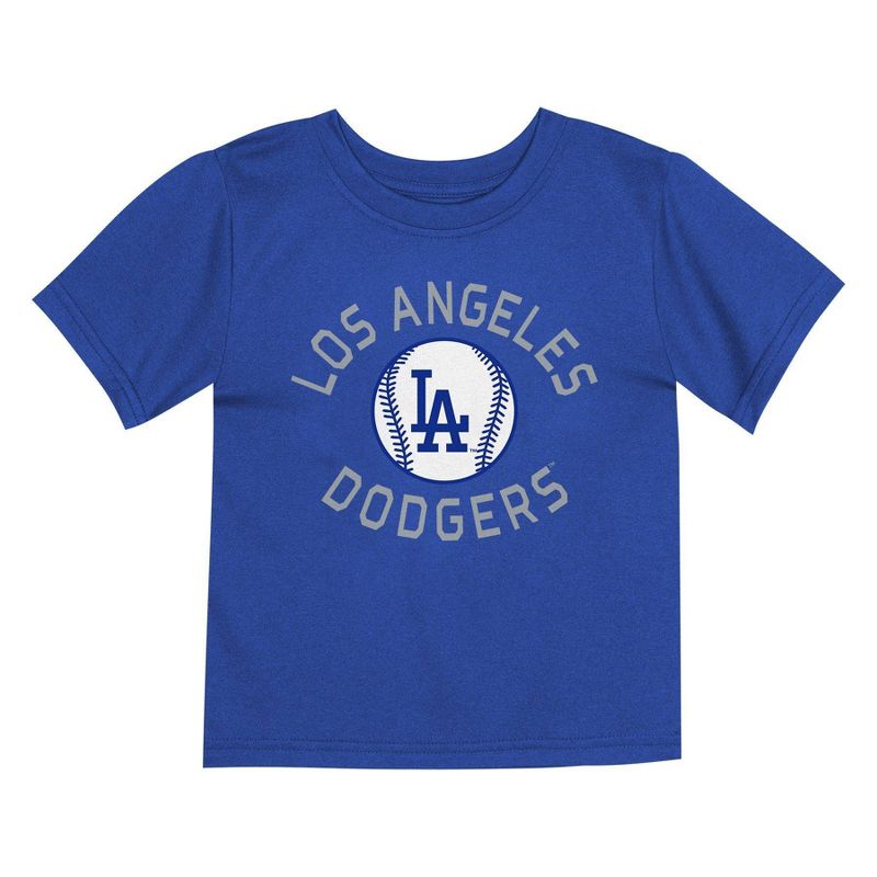 MLB Los Angeles Dodgers Toddler Boys&#39; 2pk T-Shirt, 3 of 4